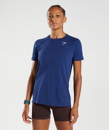 Dámské T Shirts Gymshark Vital Seamless 2.0 Light Blankyt | CZ 3296QMA